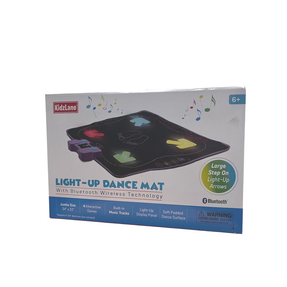 KidzLane Light-Up Dance Mat Bluetooth Wireless Arcade Style KL-0515 Kids Toy